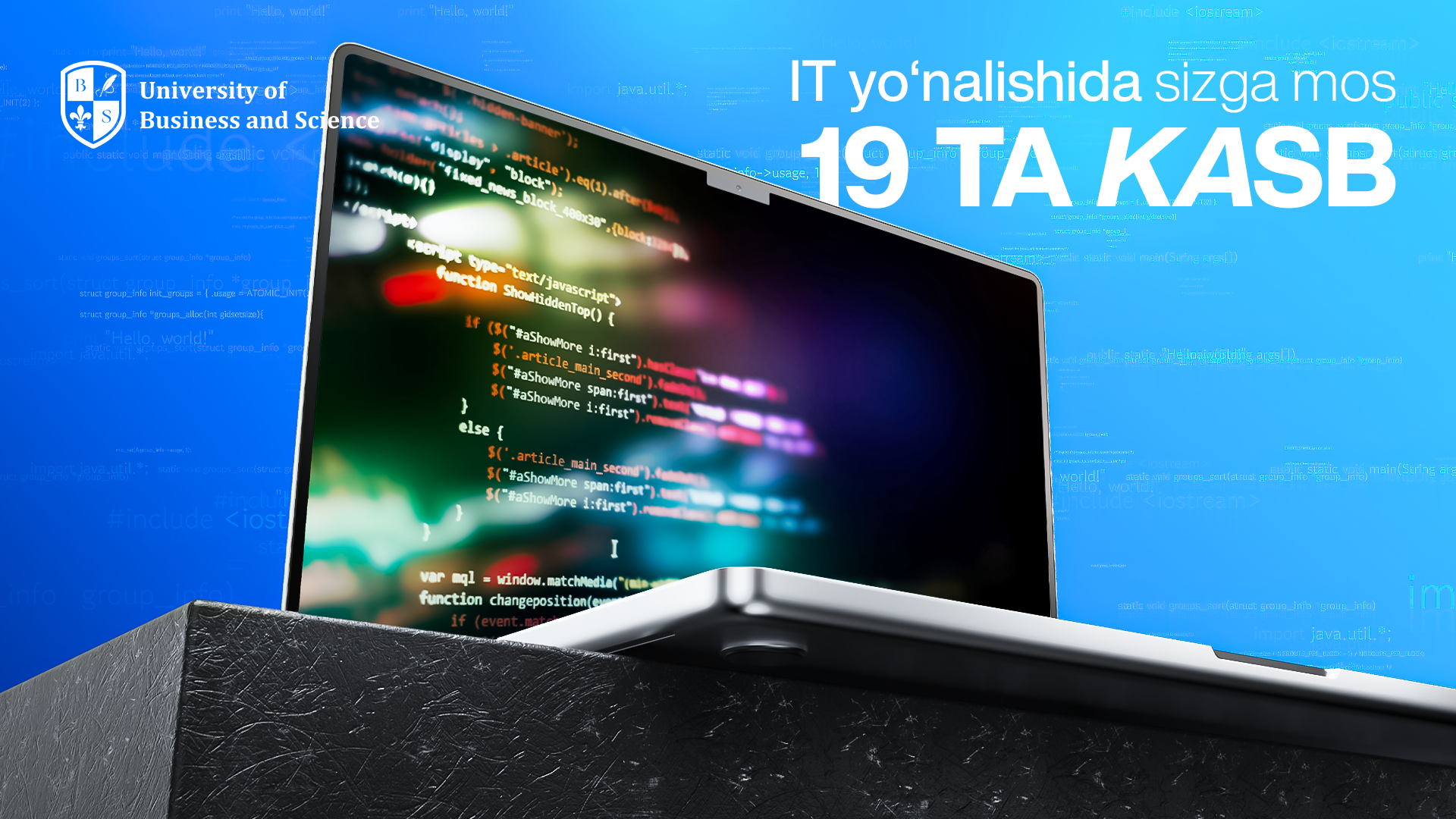 IT yo'nalishida sizga mos 19 ta kasb