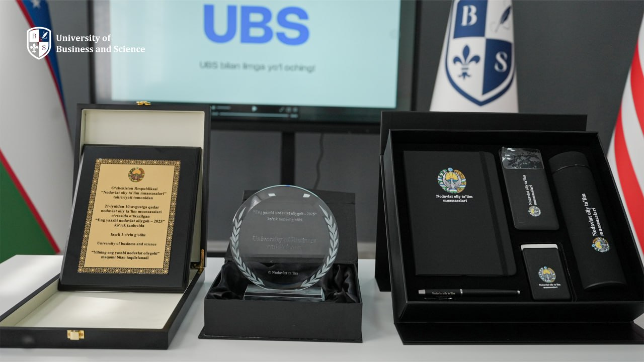 UBS g‘oliblik shohsupasida: 2025-yilning eng yaxshi nodavlat universitetiga maxsus sovg‘alar topshirildi!