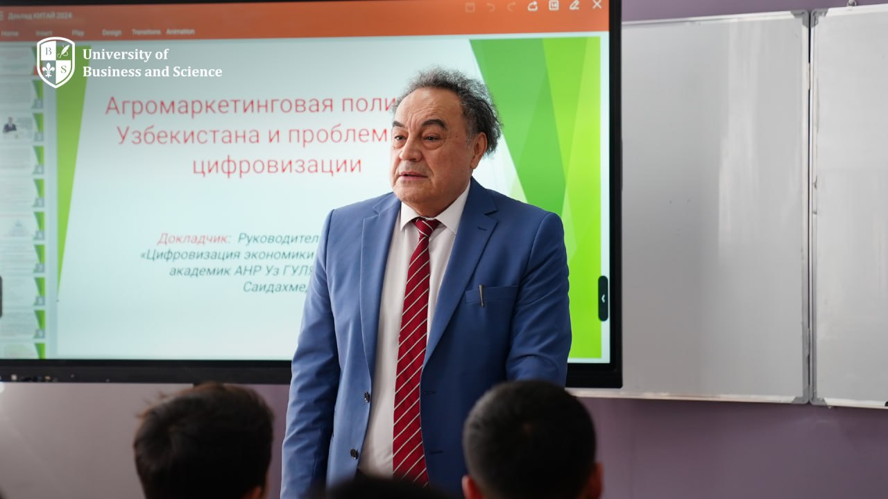 Raqamli iqtisodiyot istiqbollari: Akademik Gulomov talabalar bilan uchrashuv o‘tkazdi